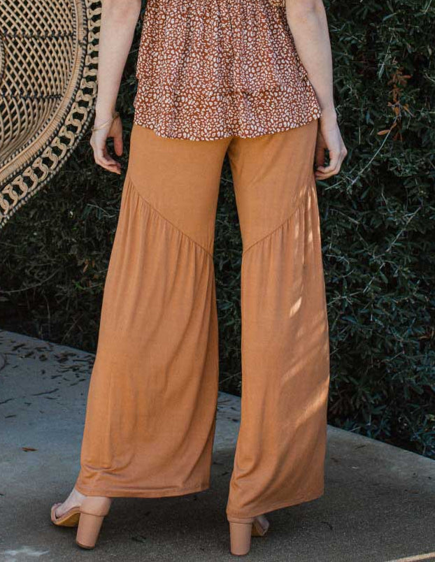 Wild Comfort Wide Leg Stretch Pants – Meerkat Tan