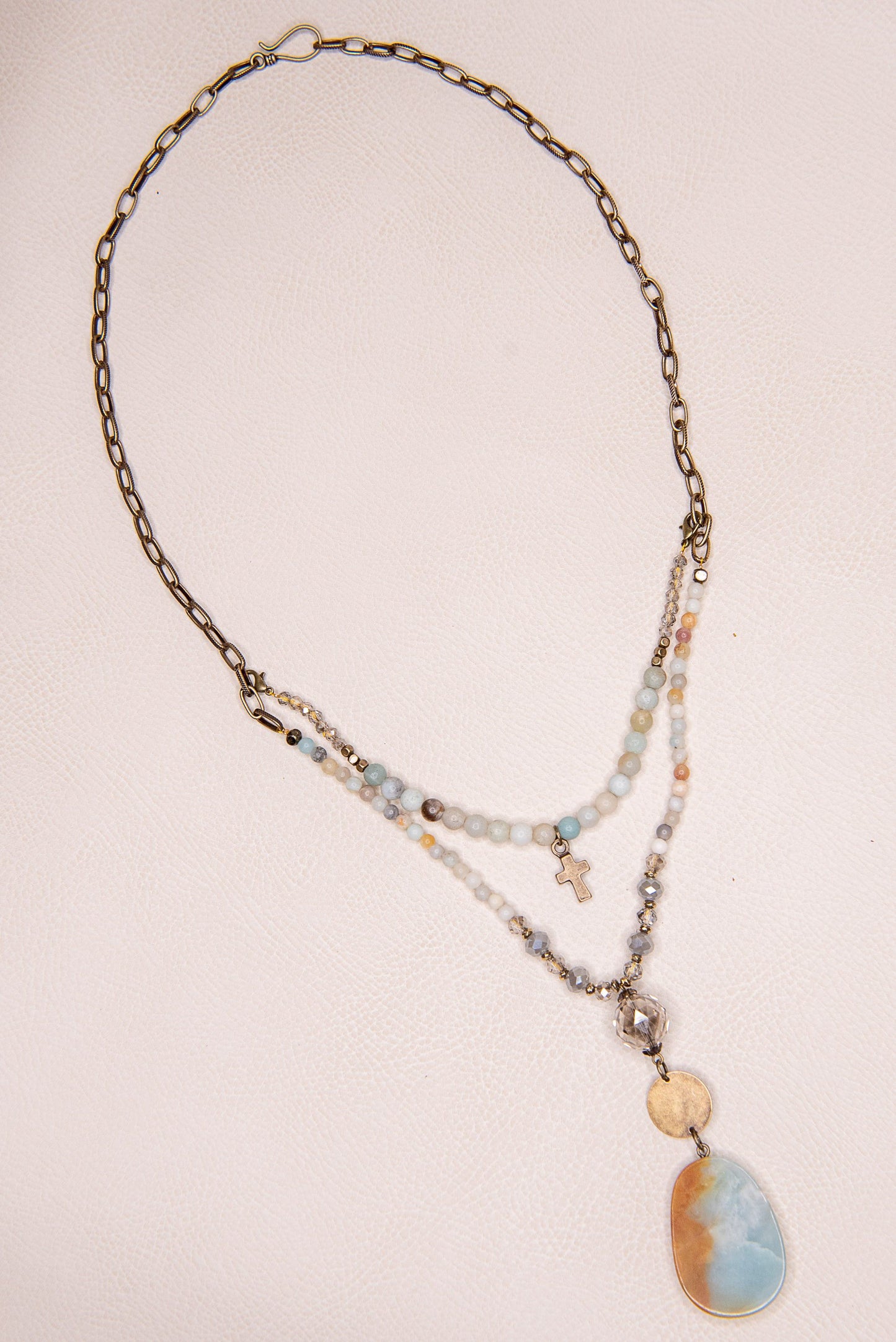 Amazonite Layered Makenzie Necklace