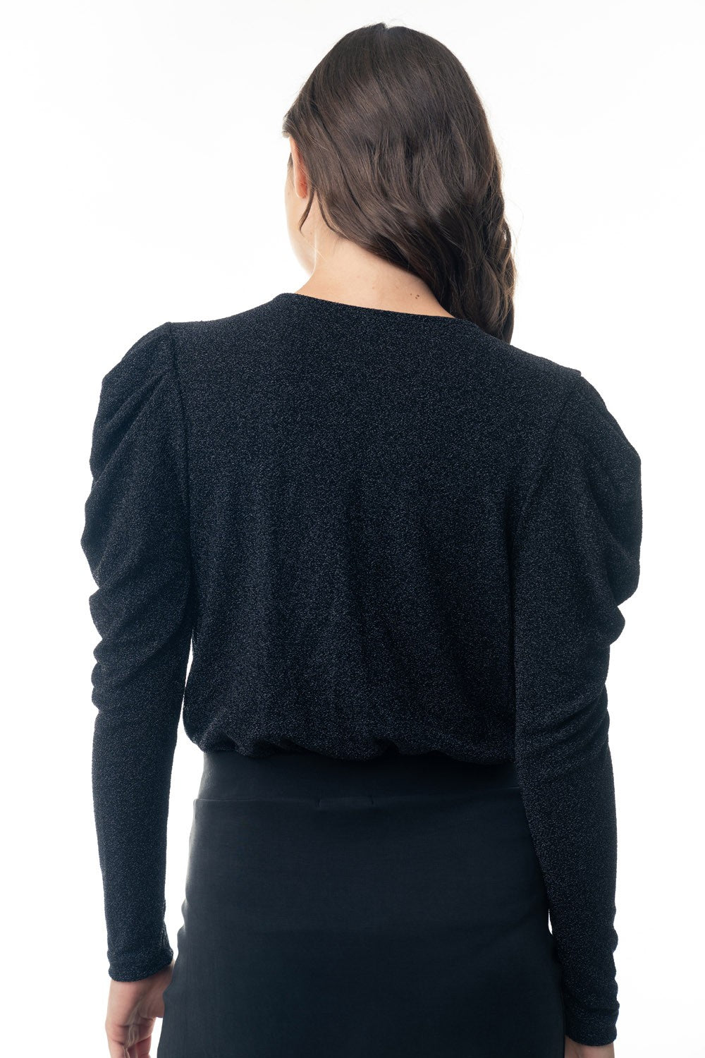 Stars in the night glitter surplice bodysuit