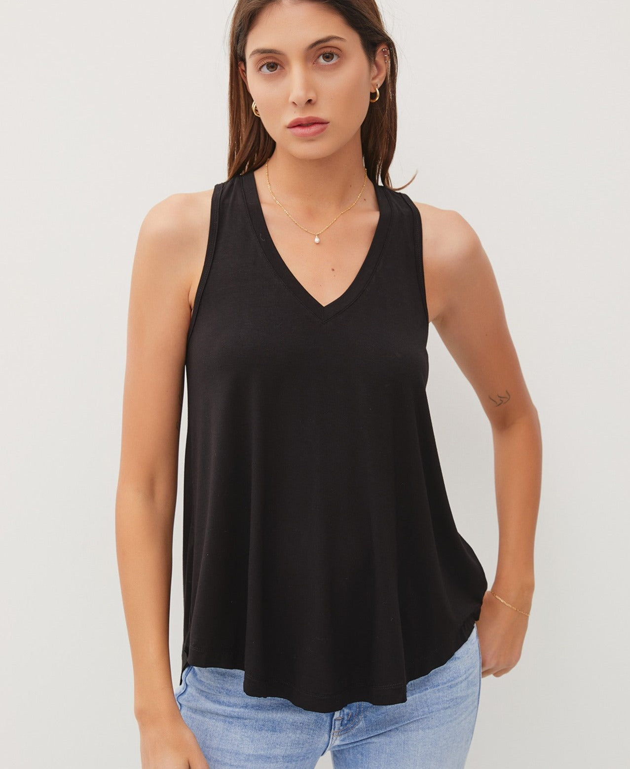 Basic's are Best Racer back tank in Black * Final Sale