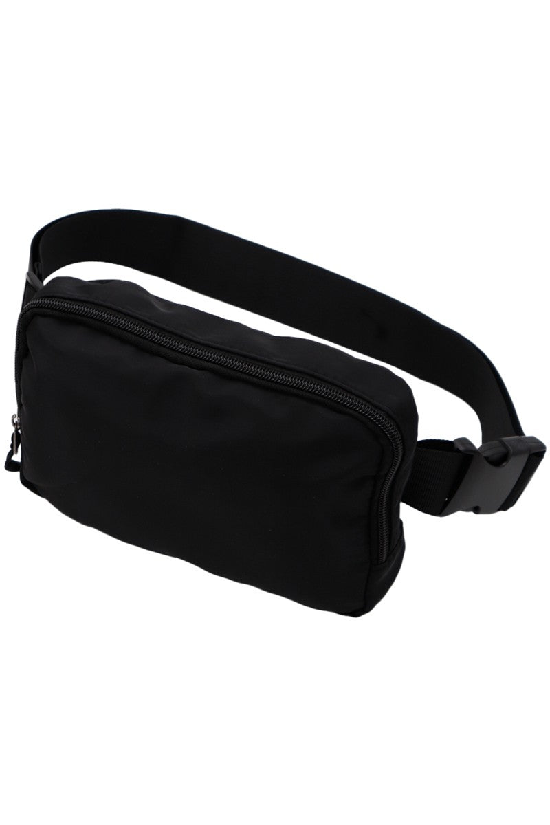 Matte Black Belt Bag