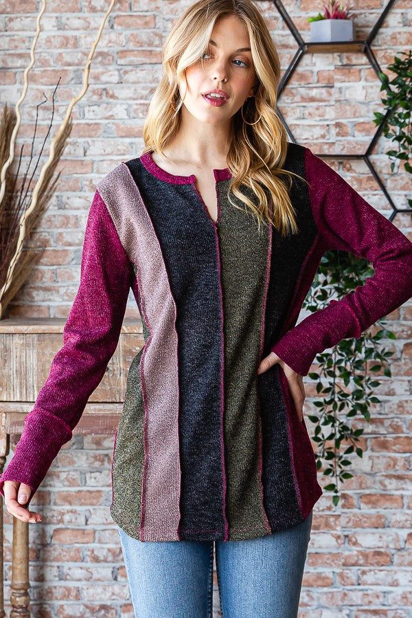 Berries and Wine Long sleeve top