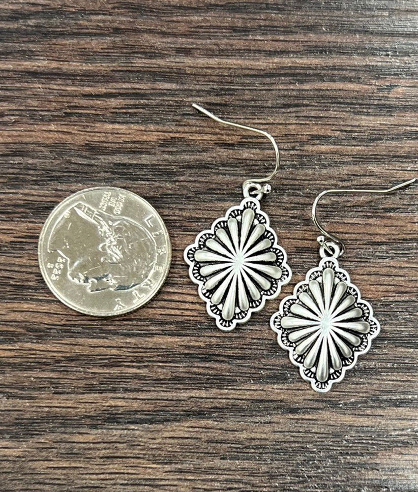 Concho Dangle Earring