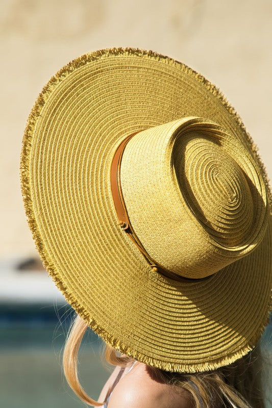 Chic Shade Boho Summer Straw Hat - Dark natural