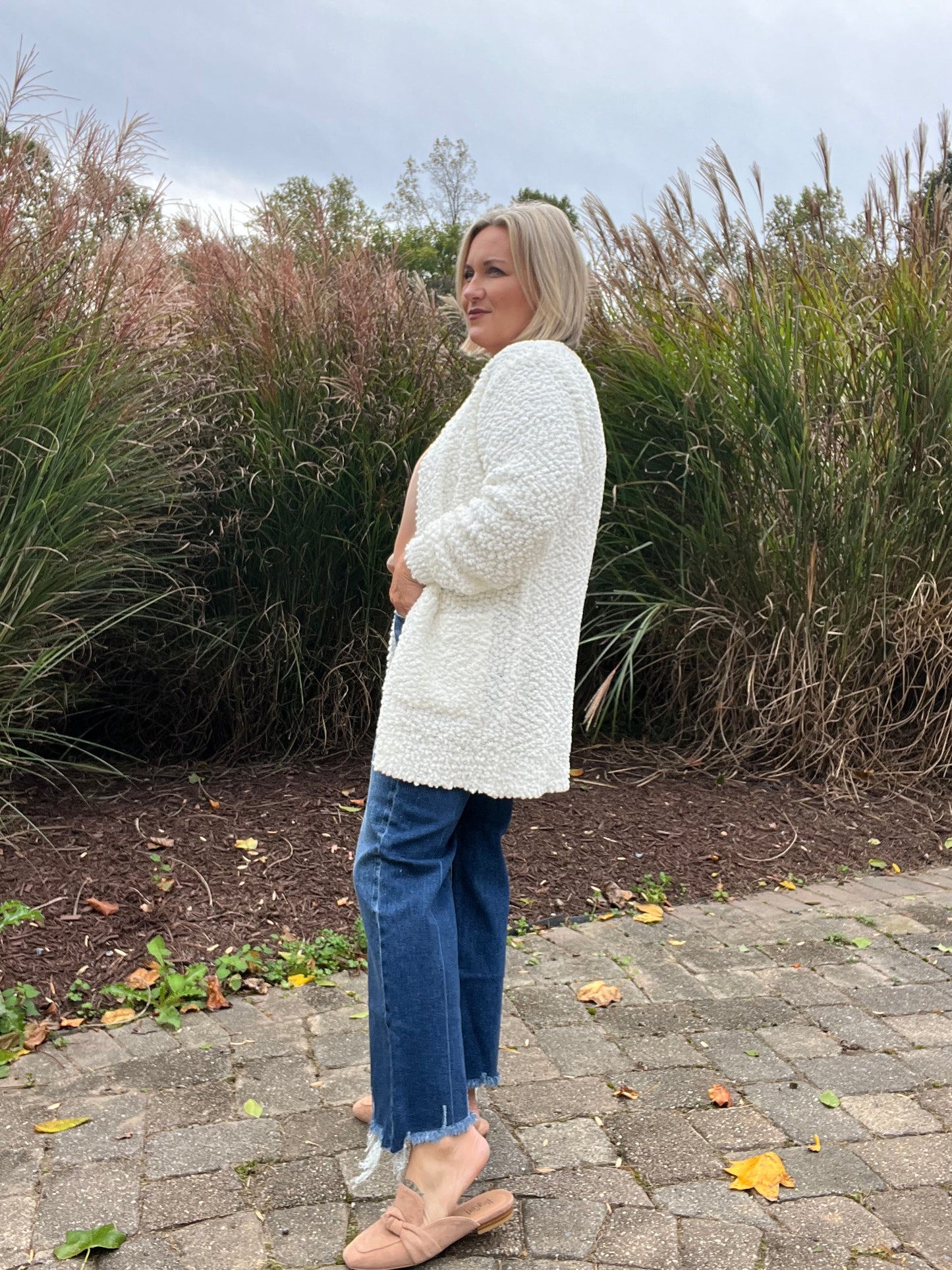 Snow Cloud Popcorn Cardigan *Final Sale