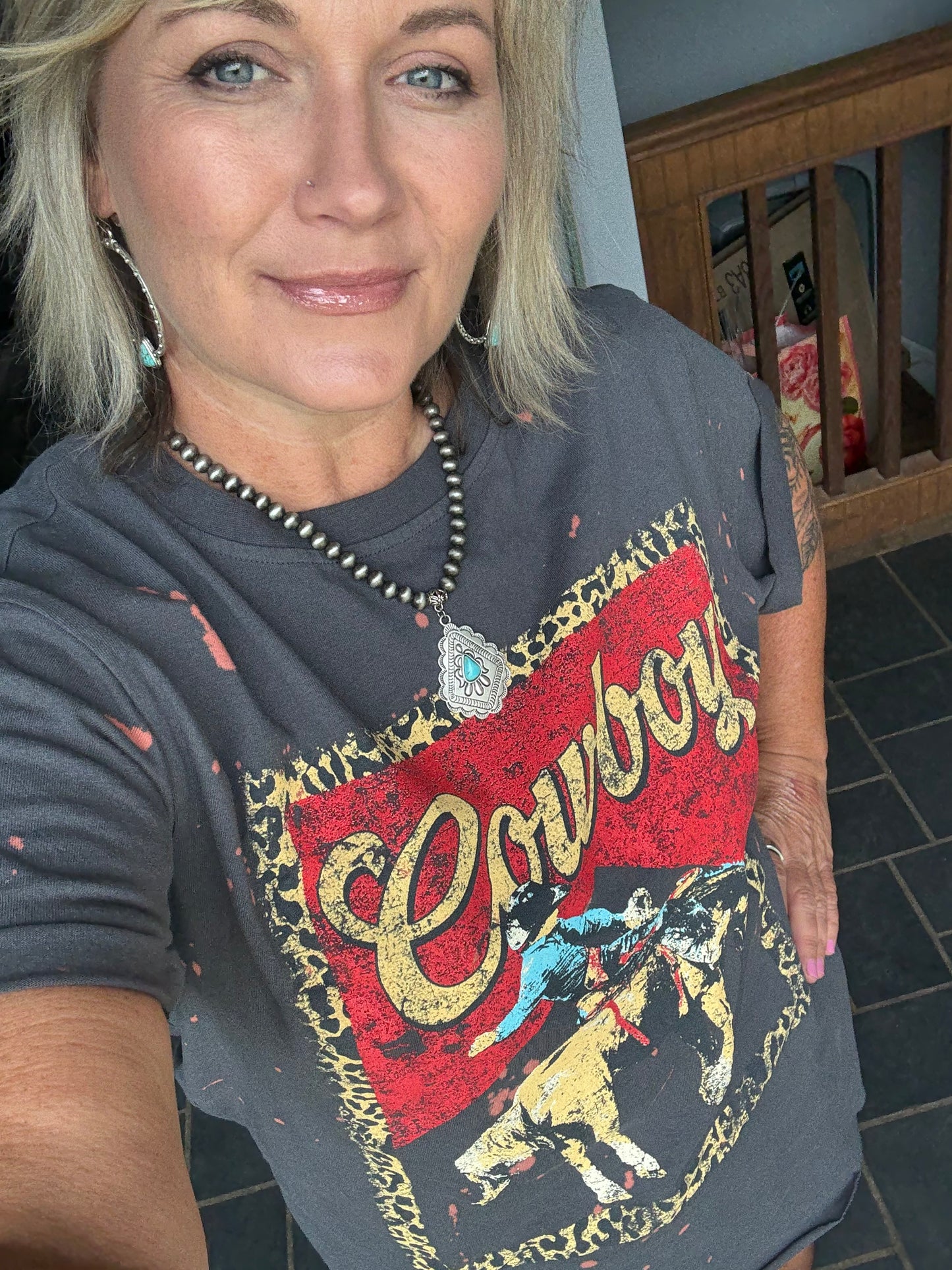 High Noon Rebel Cowboy Bleach Tee – Ink Vintage Vibe