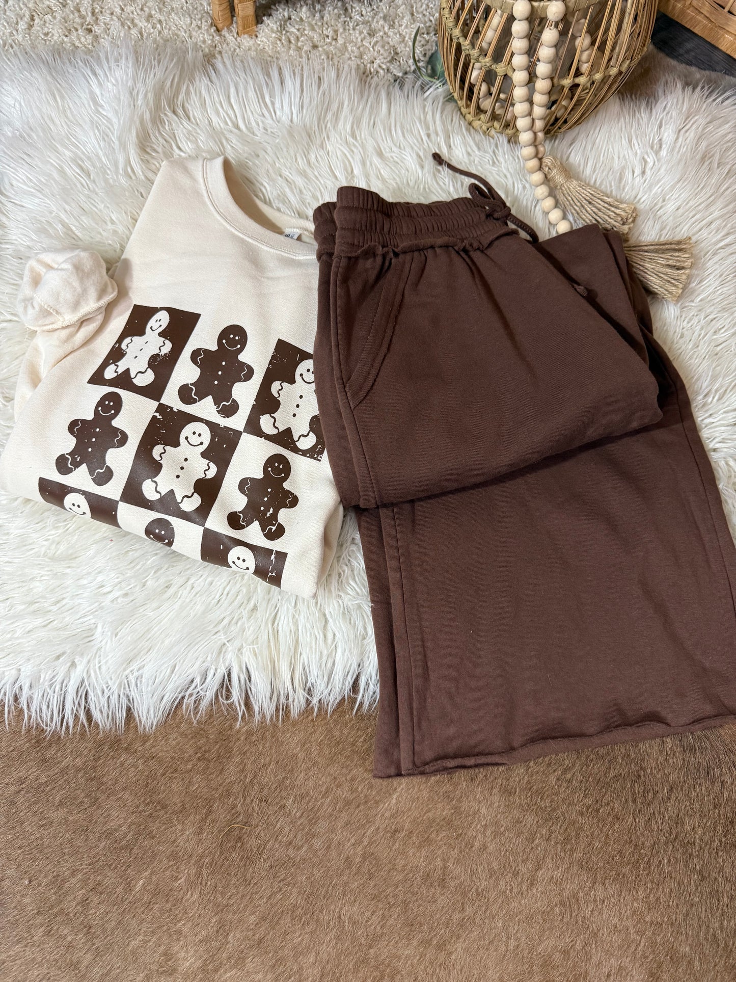 Gingerbread Snuggles Tile Sweatshirt