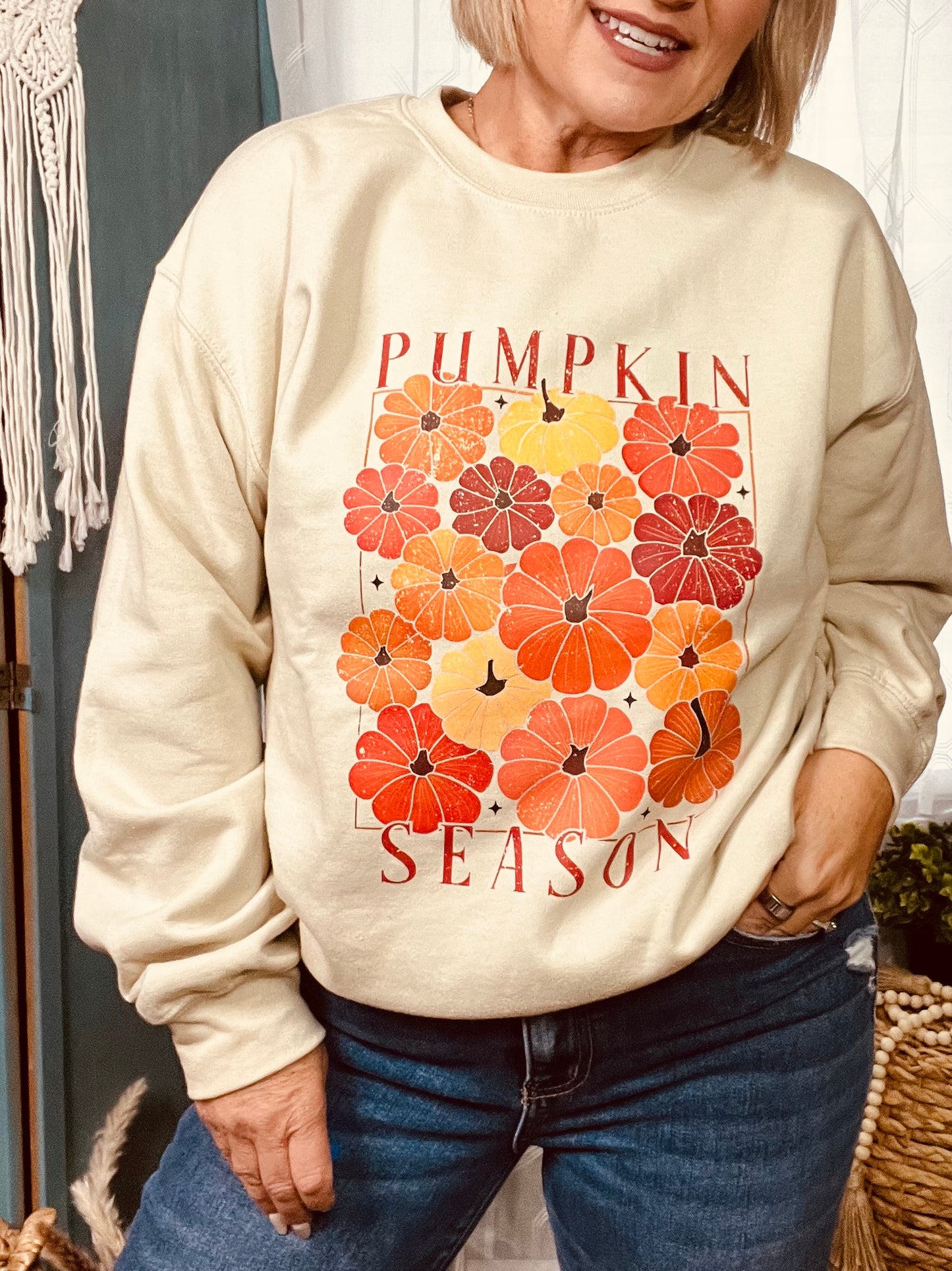 Pumpkin Season Fall ready crew neck pullover