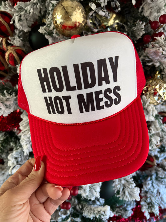 Holiday Hot Mess Foam Trucker Hat