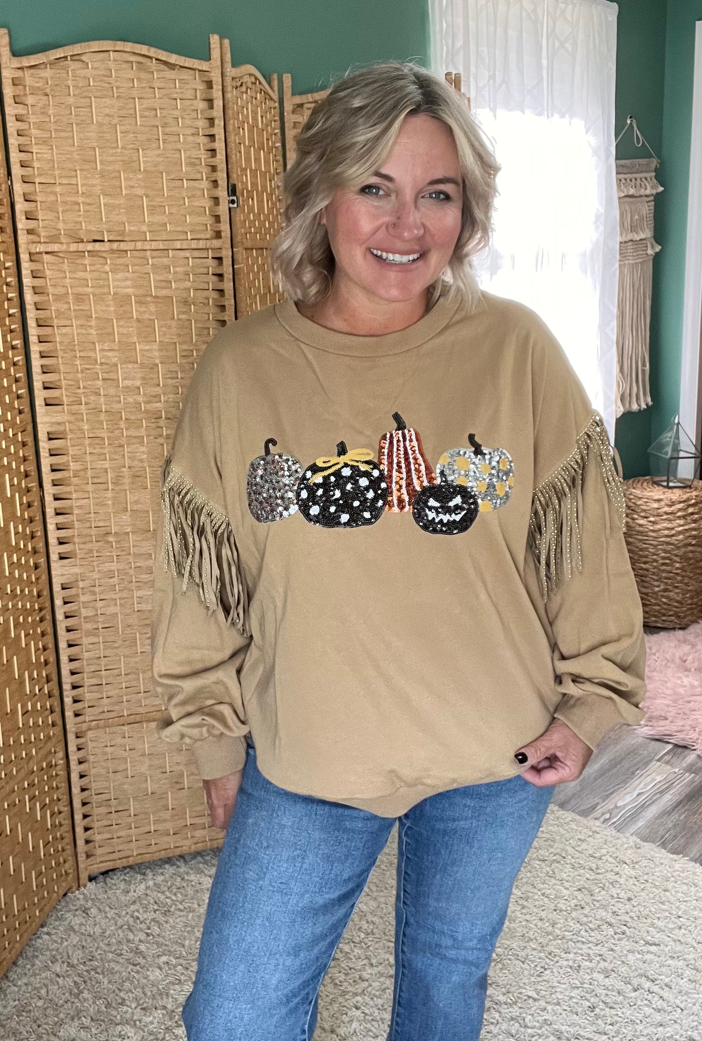Razzle Dazzle Pumpkin pullover *Final Sale