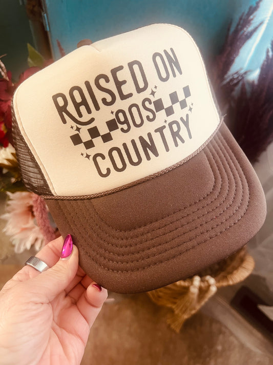 Raised on 90's Country Trucker Cap