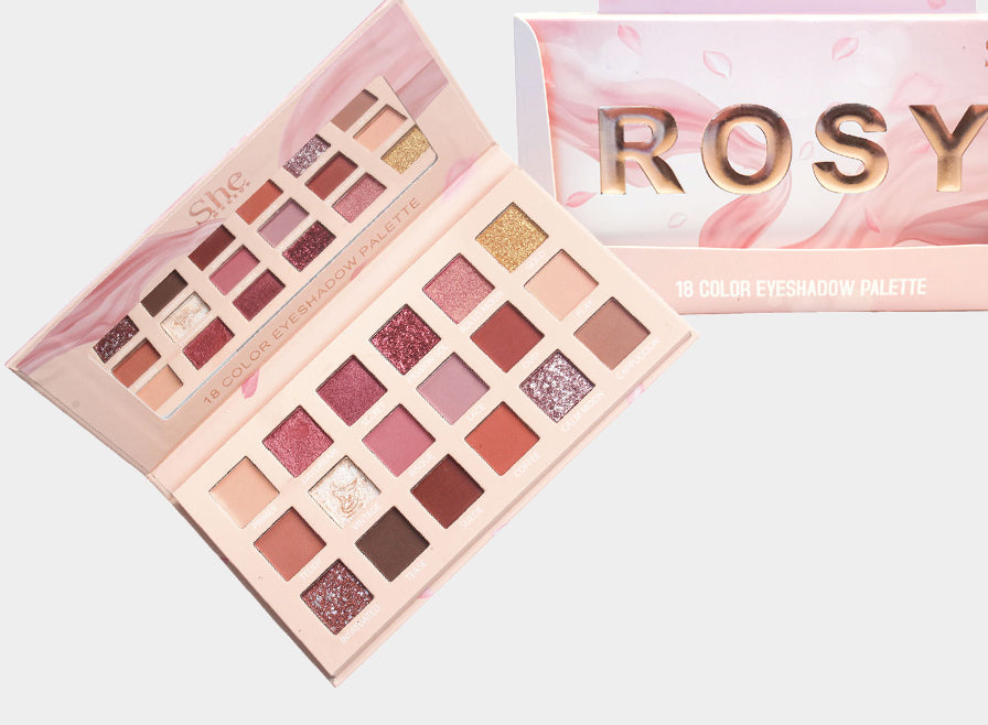 Rosy all day eye shadow palette