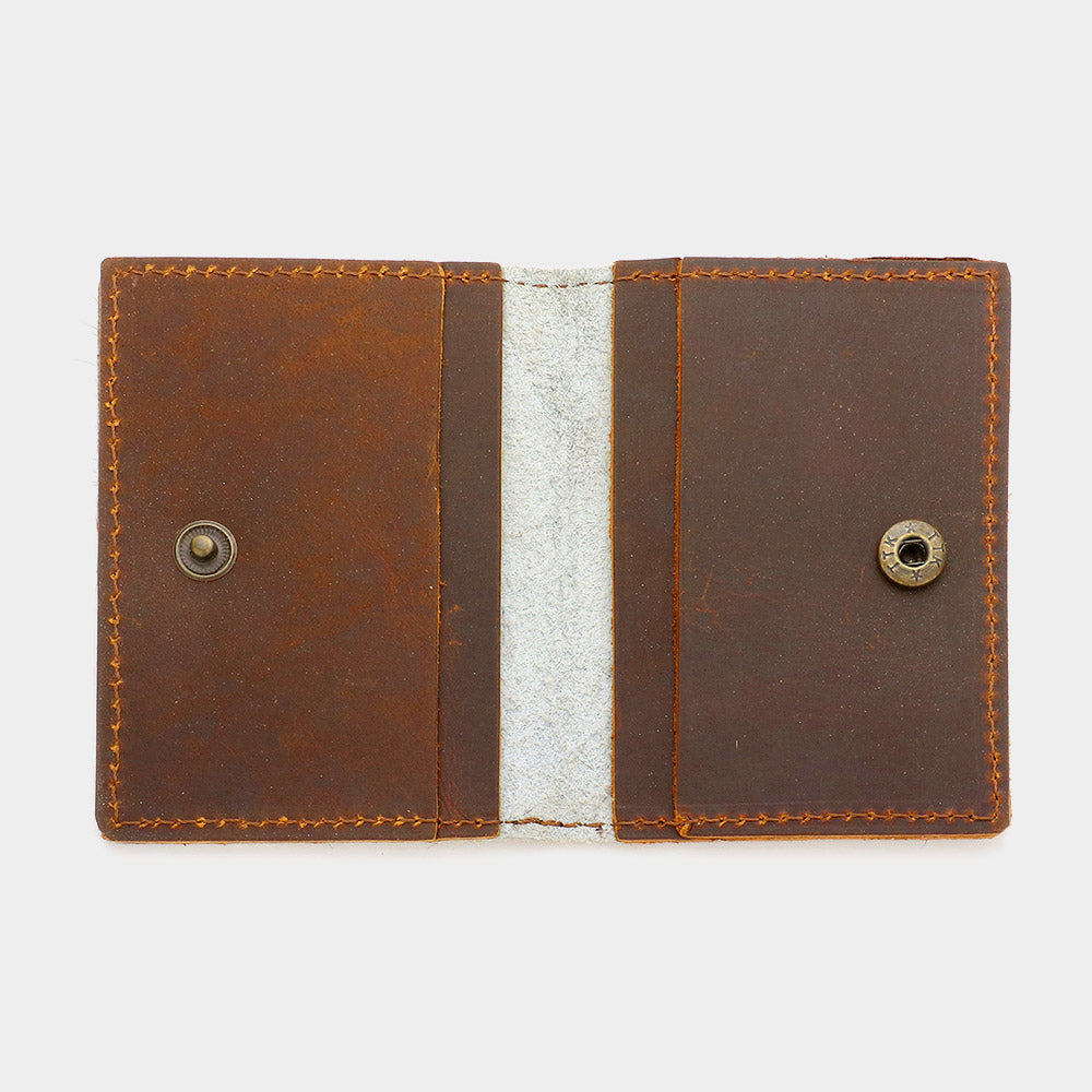Brown Cowhide card wallet