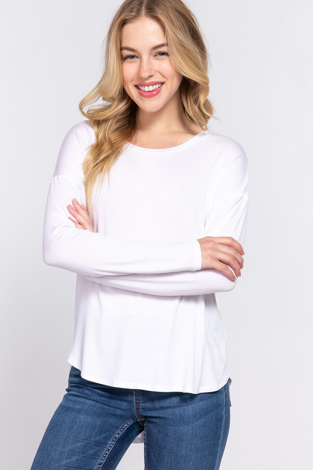 Off White Dolman Sleeve Basic