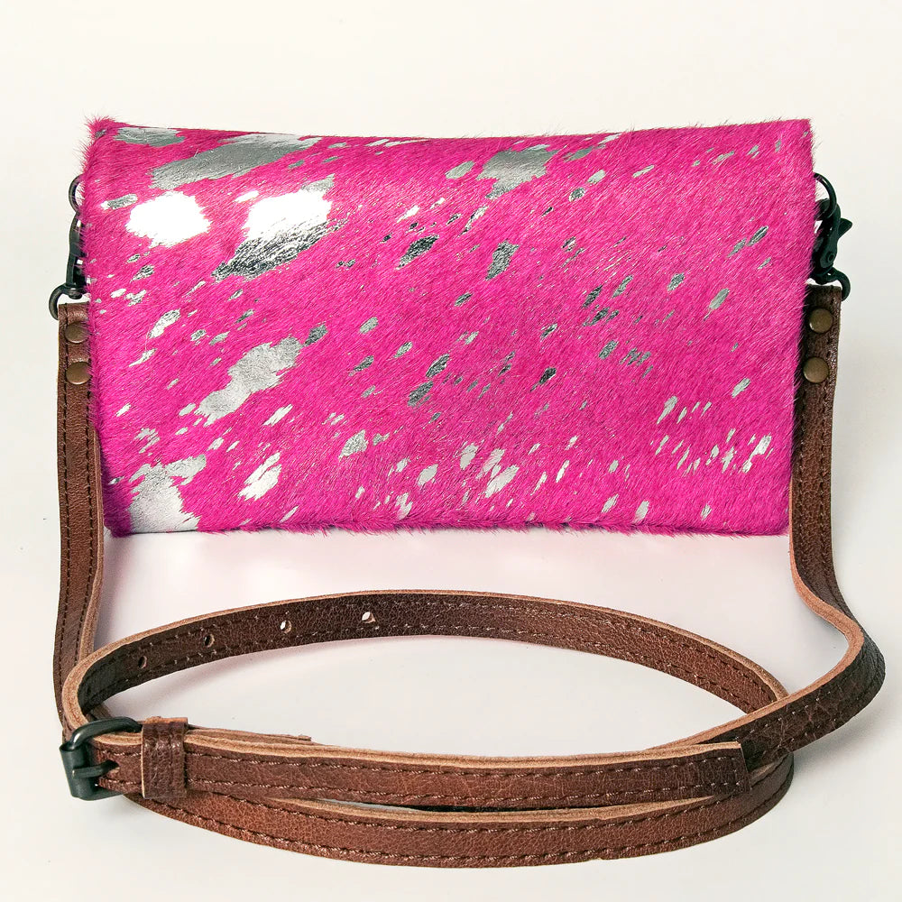 Perfect Foldover crossbody Leather & Hide Purse
