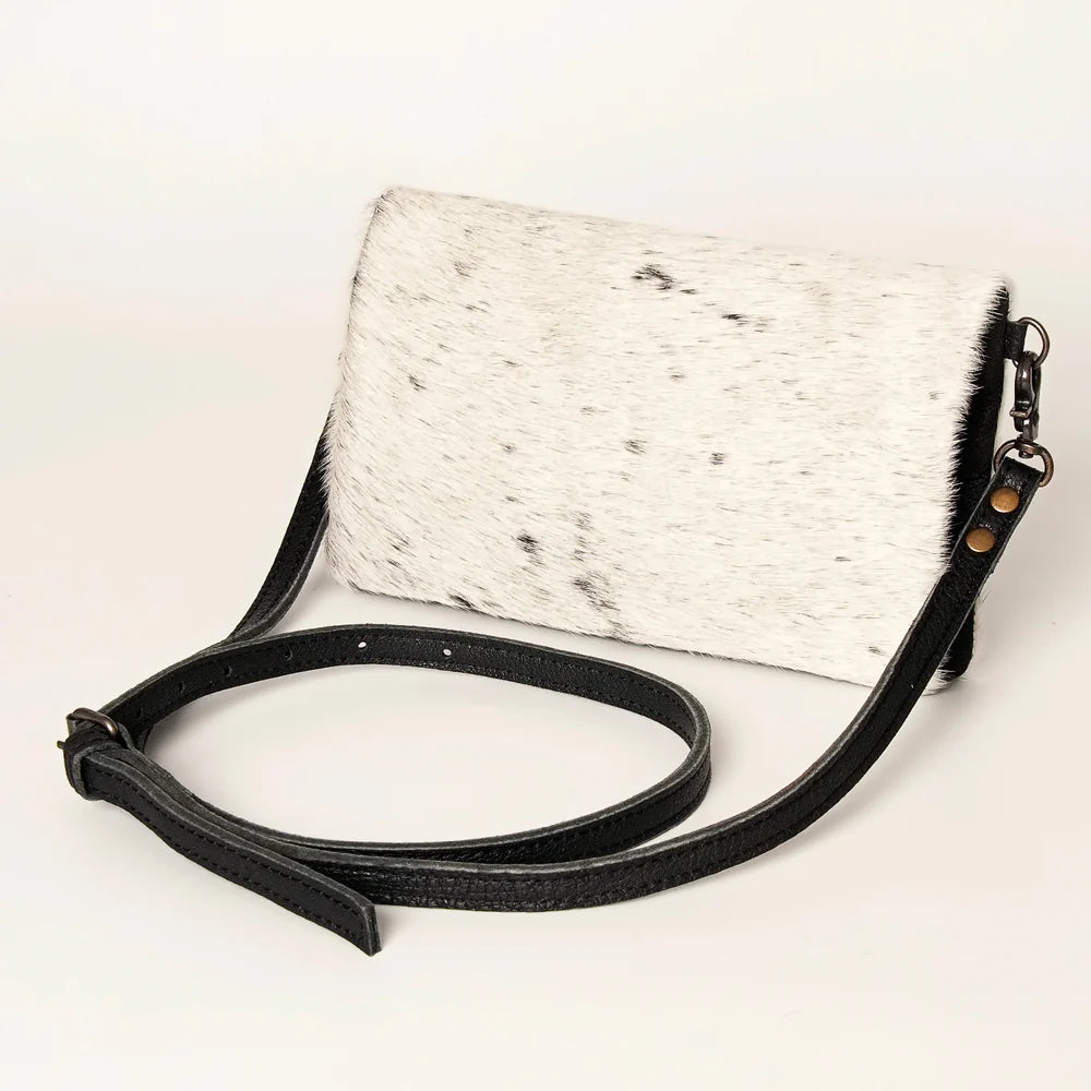 Perfect Foldover crossbody Leather & Hide Purse
