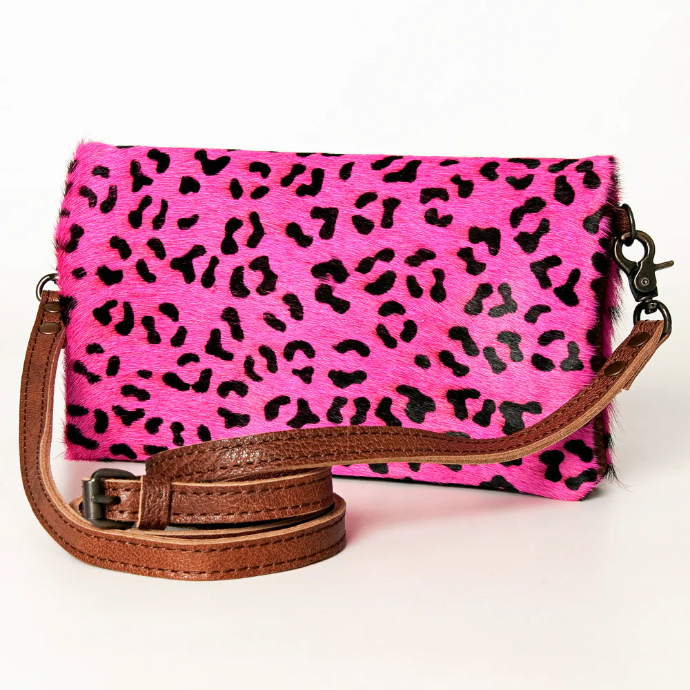 Perfect Foldover crossbody Leather & Hide Purse