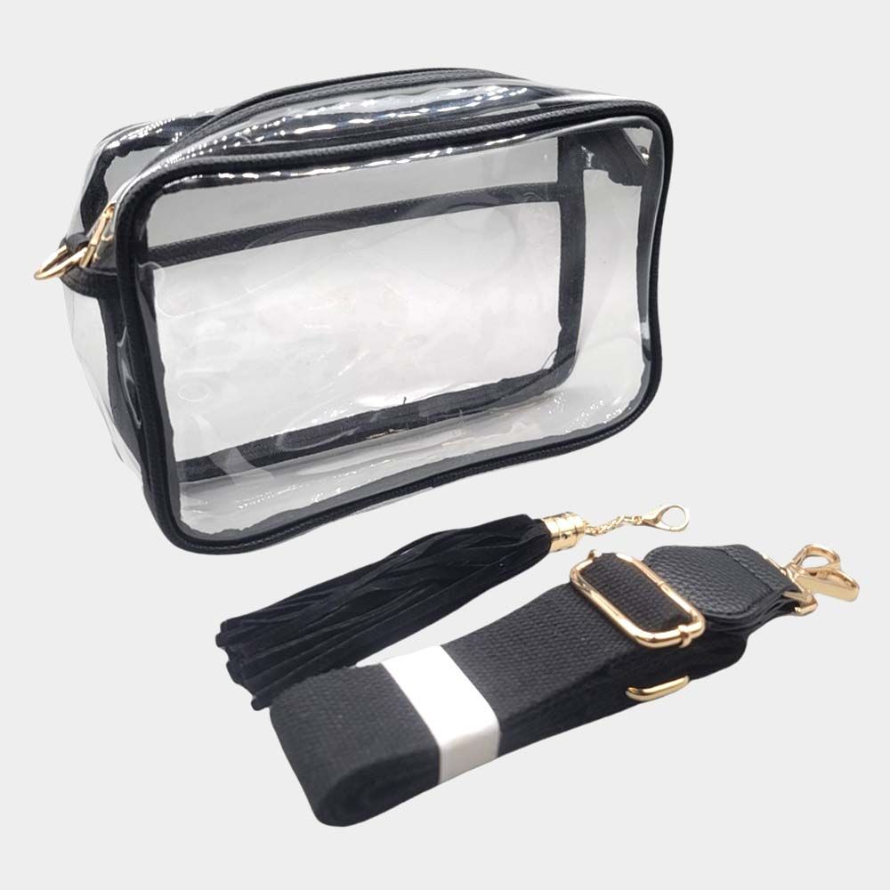 Clear Crossbody Black trim