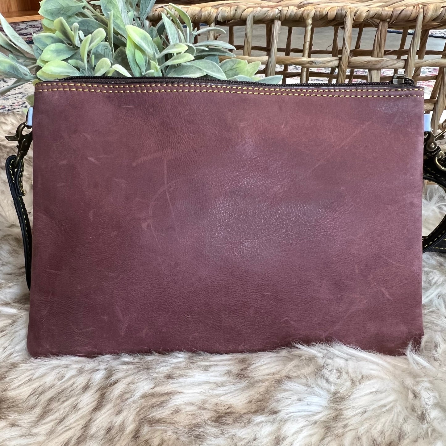 The Evie hide and leather crossboby convertible 3 in 1