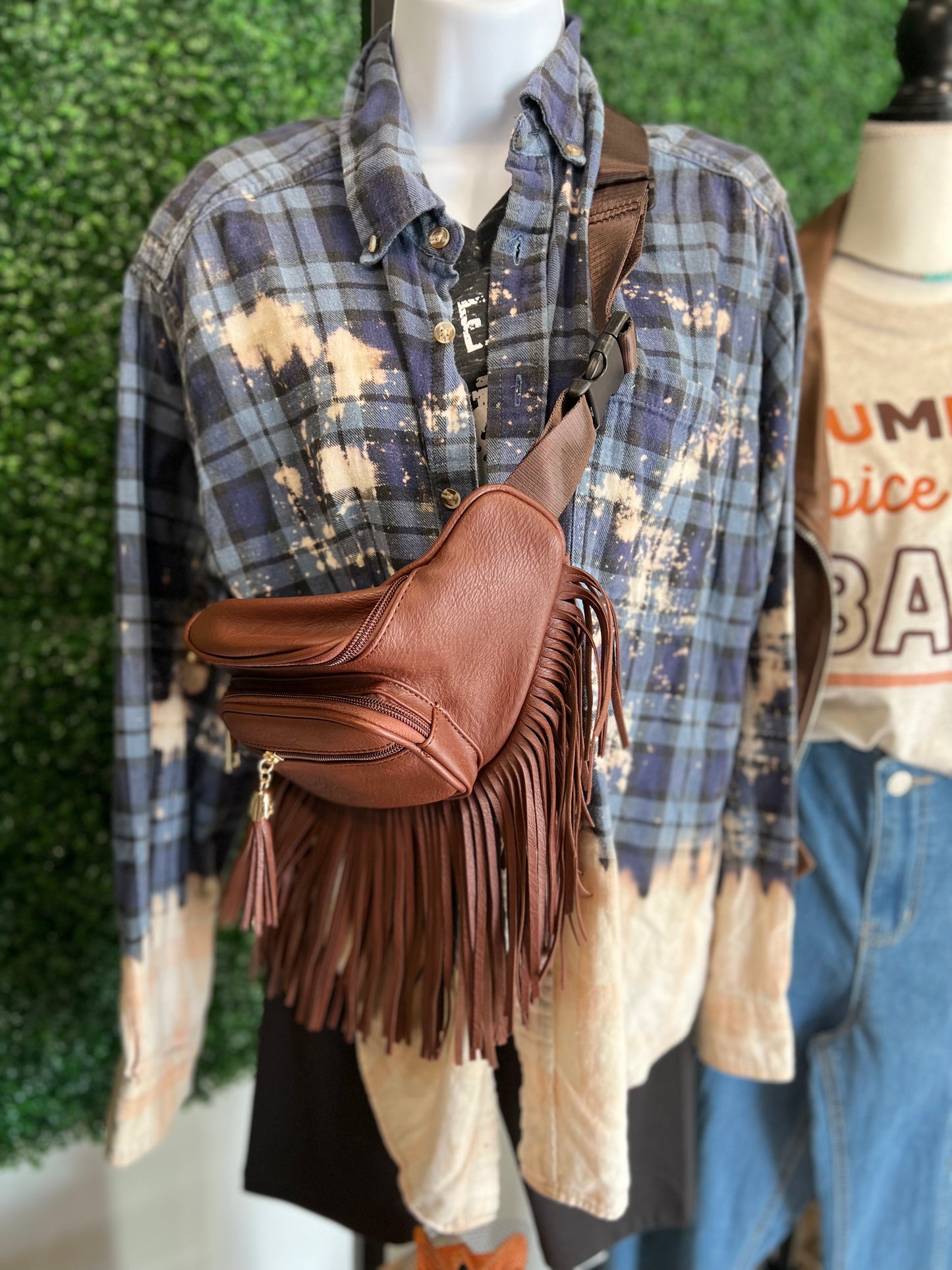 Mystery Selection Flannels Bleached out and upcycled