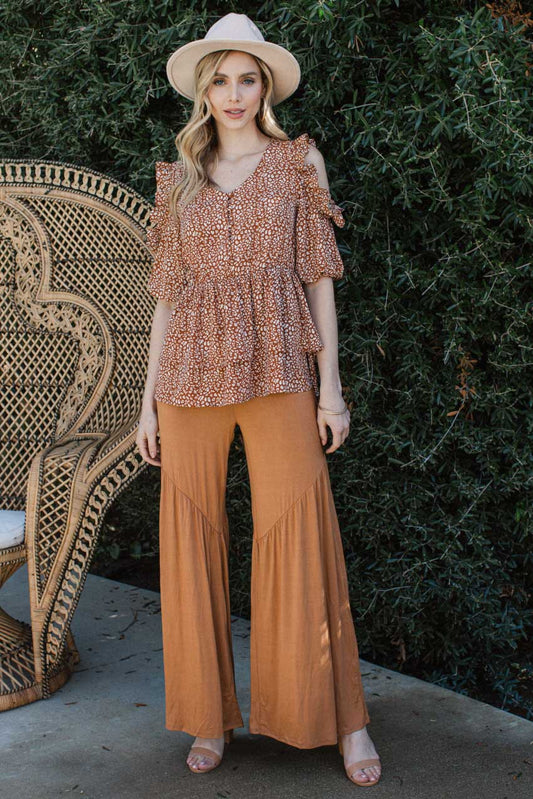 Wild Comfort Wide Leg Stretch Pants – Meerkat Tan