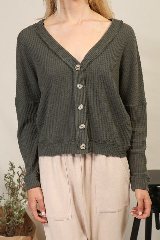 Brushed Waffle knit top