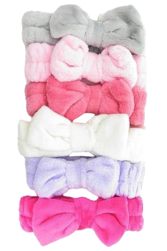 Big Bowtie Fuzzy Spa Headband