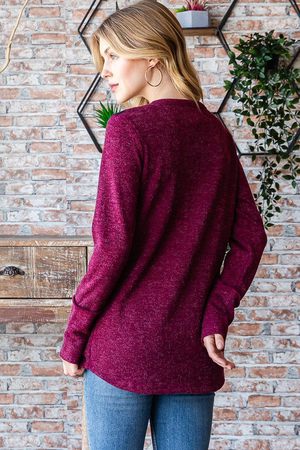 Berries and Wine Long sleeve top