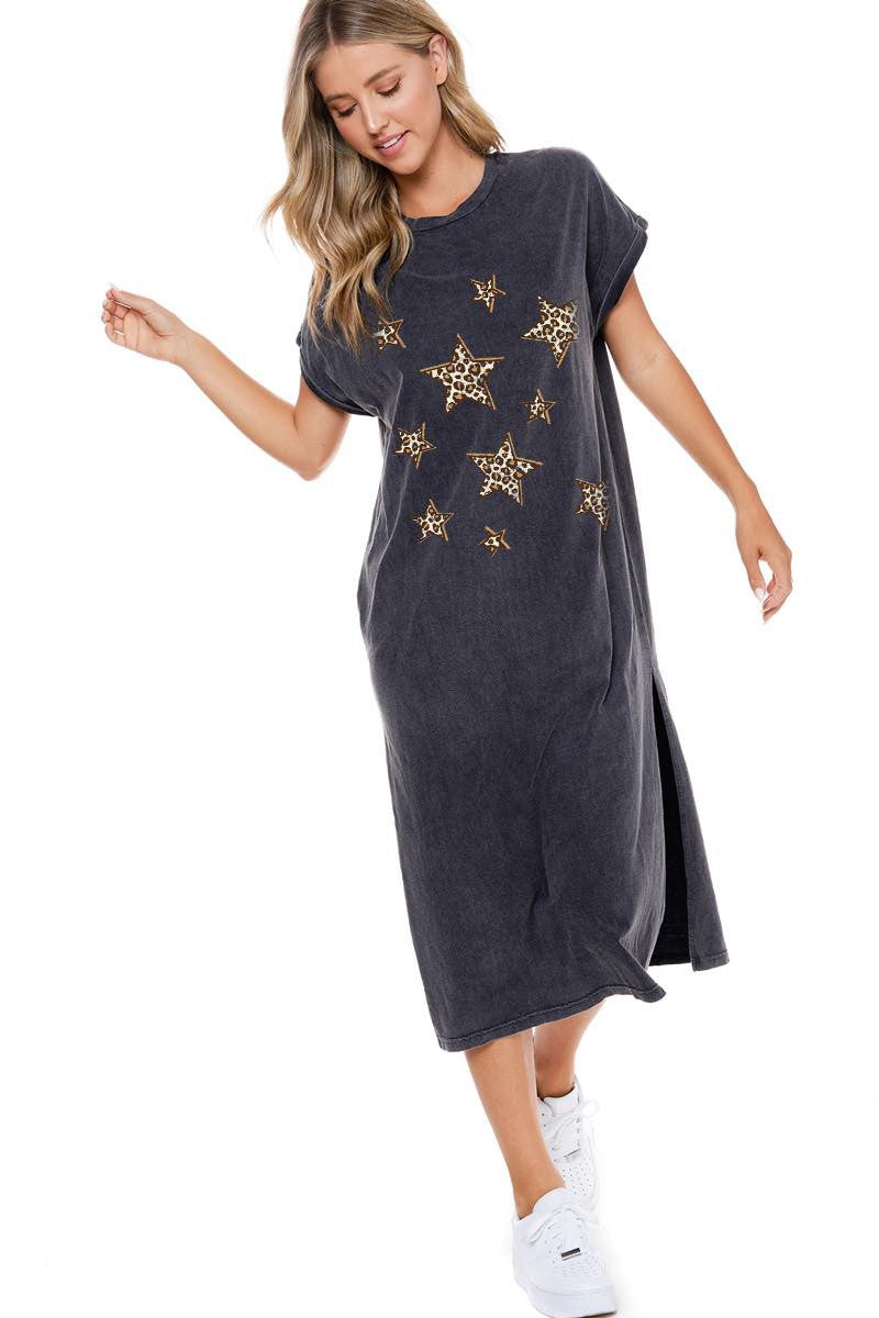 Written in the Stars Graphic Tshirt Maxi dress