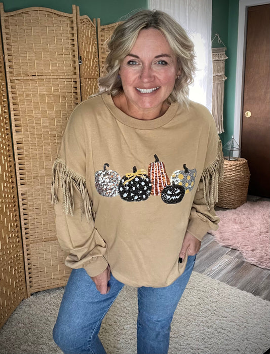 Razzle Dazzle Pumpkin pullover *Final Sale