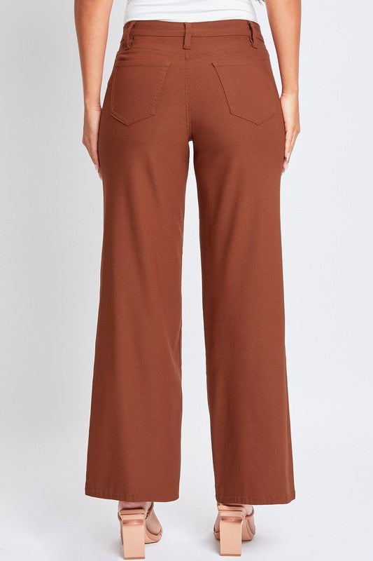 Copper Wide Leg high rise hyper stretch pants