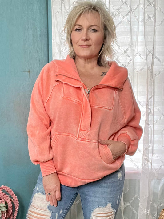 Coral Reefs Zip front hoodie