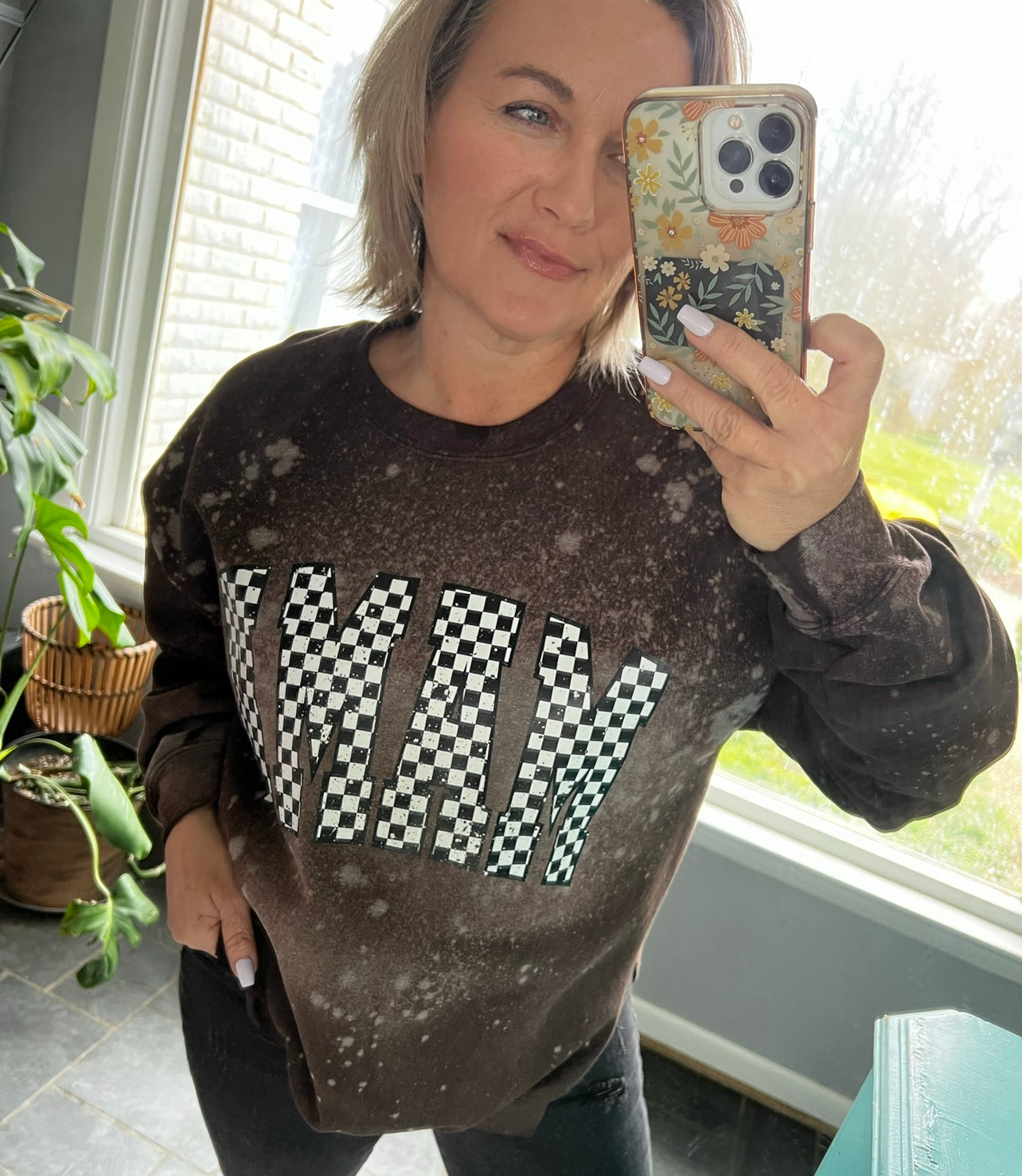 Raised on 90's Music TV crew neck sweatshirt