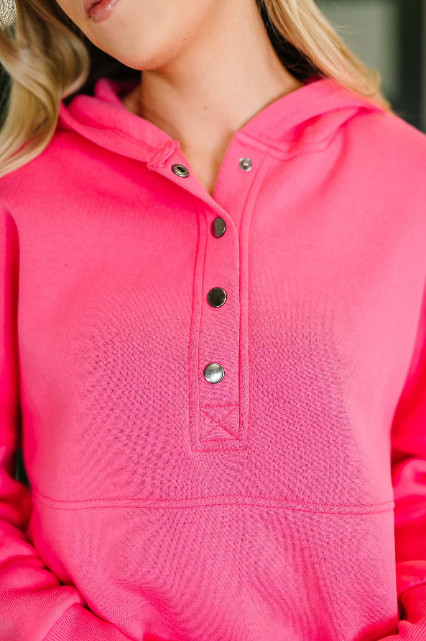 A Million Different Reasons Hooded Pullover in Fuchsia