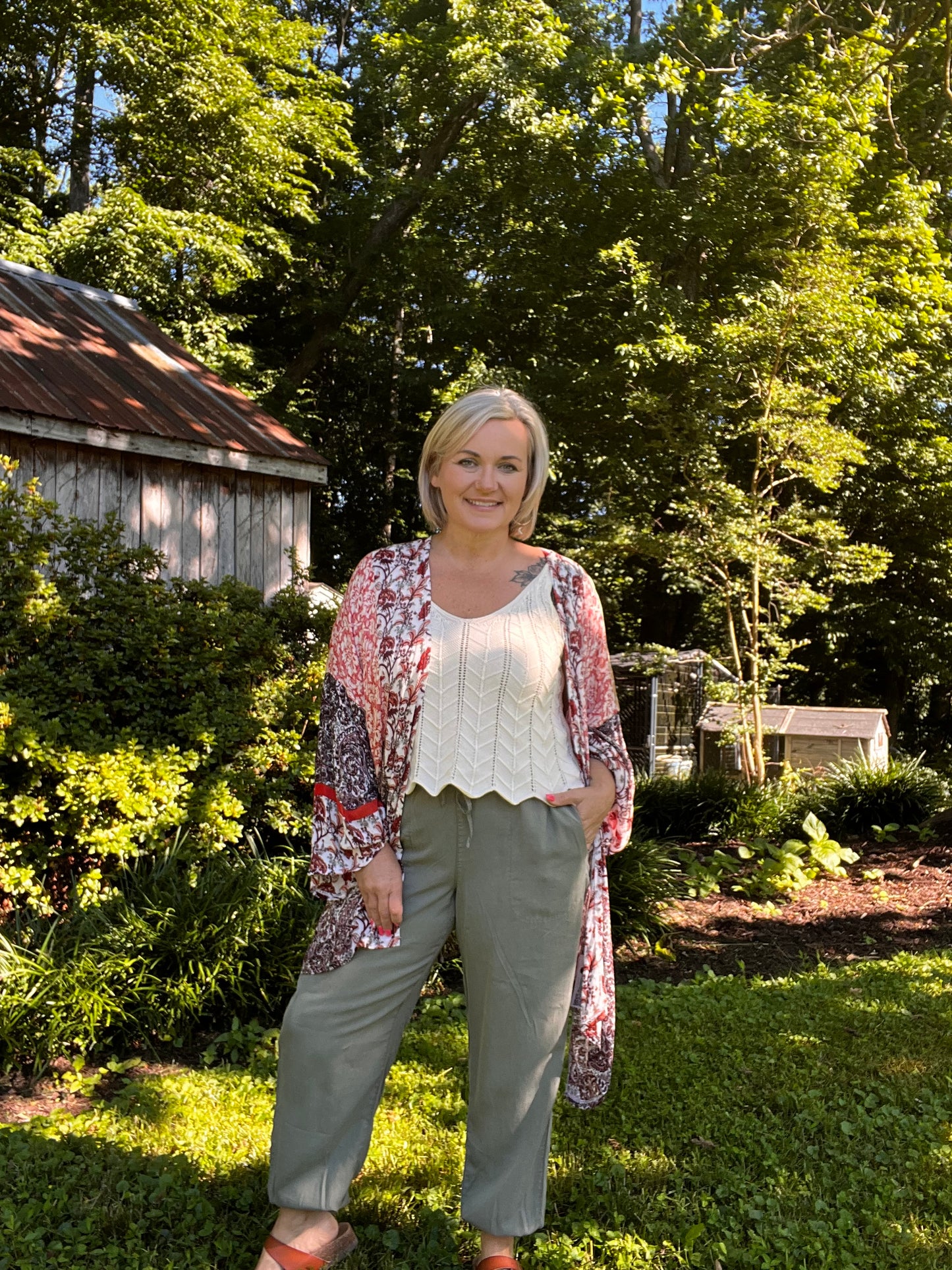 Rustic Bloom Kimono