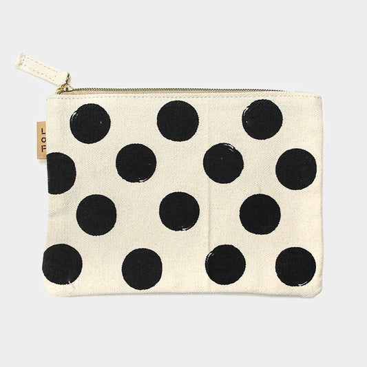 Polka Dot Perfect Canvas Pouch