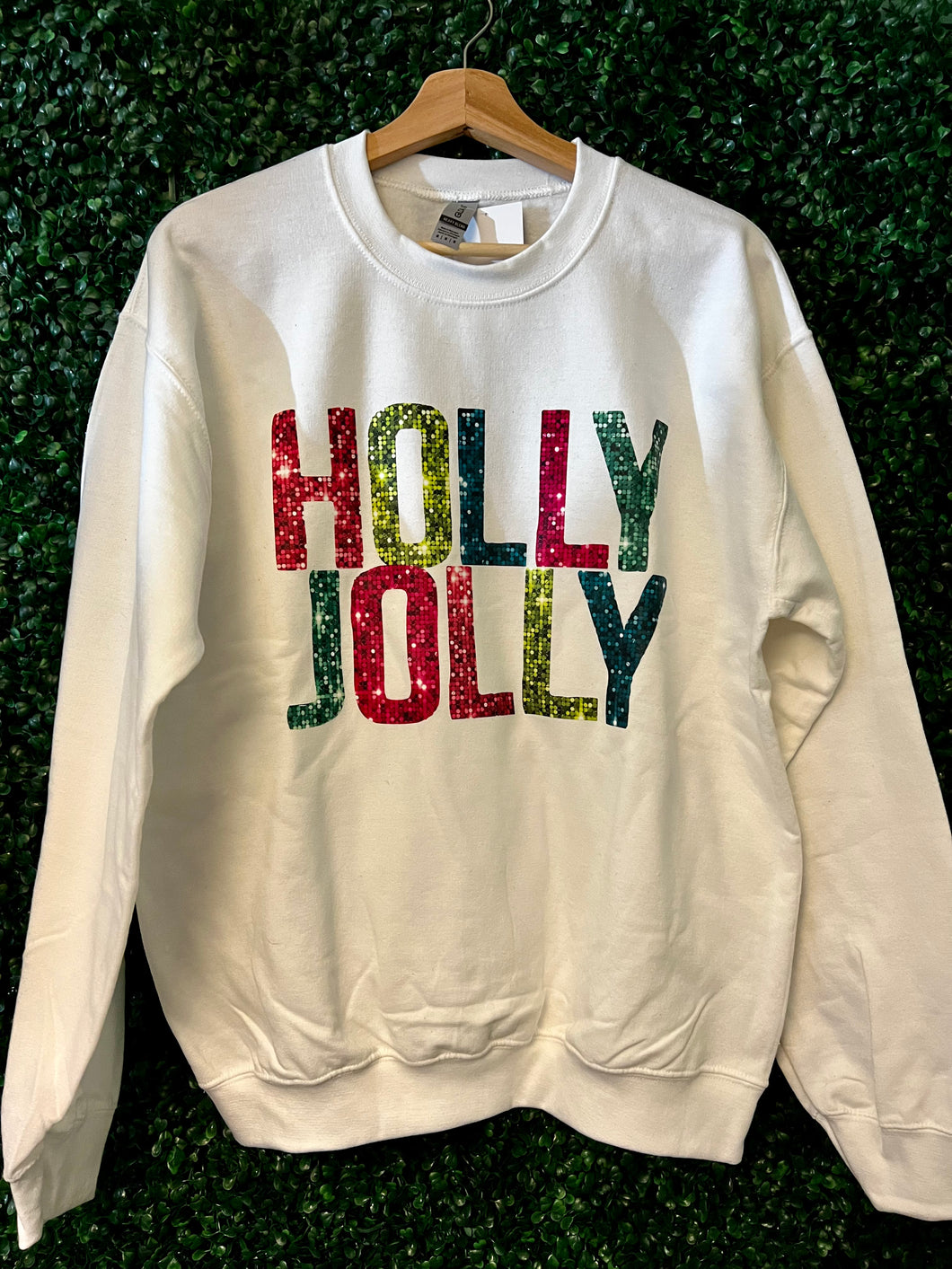 Holly Jolly Holiday Graphic Tee & Crew Bundle  set
