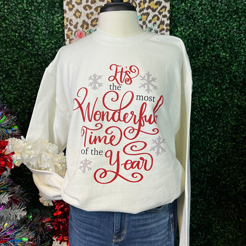 It's The Most Wonderful time of the Year Holiday Sweatshirt