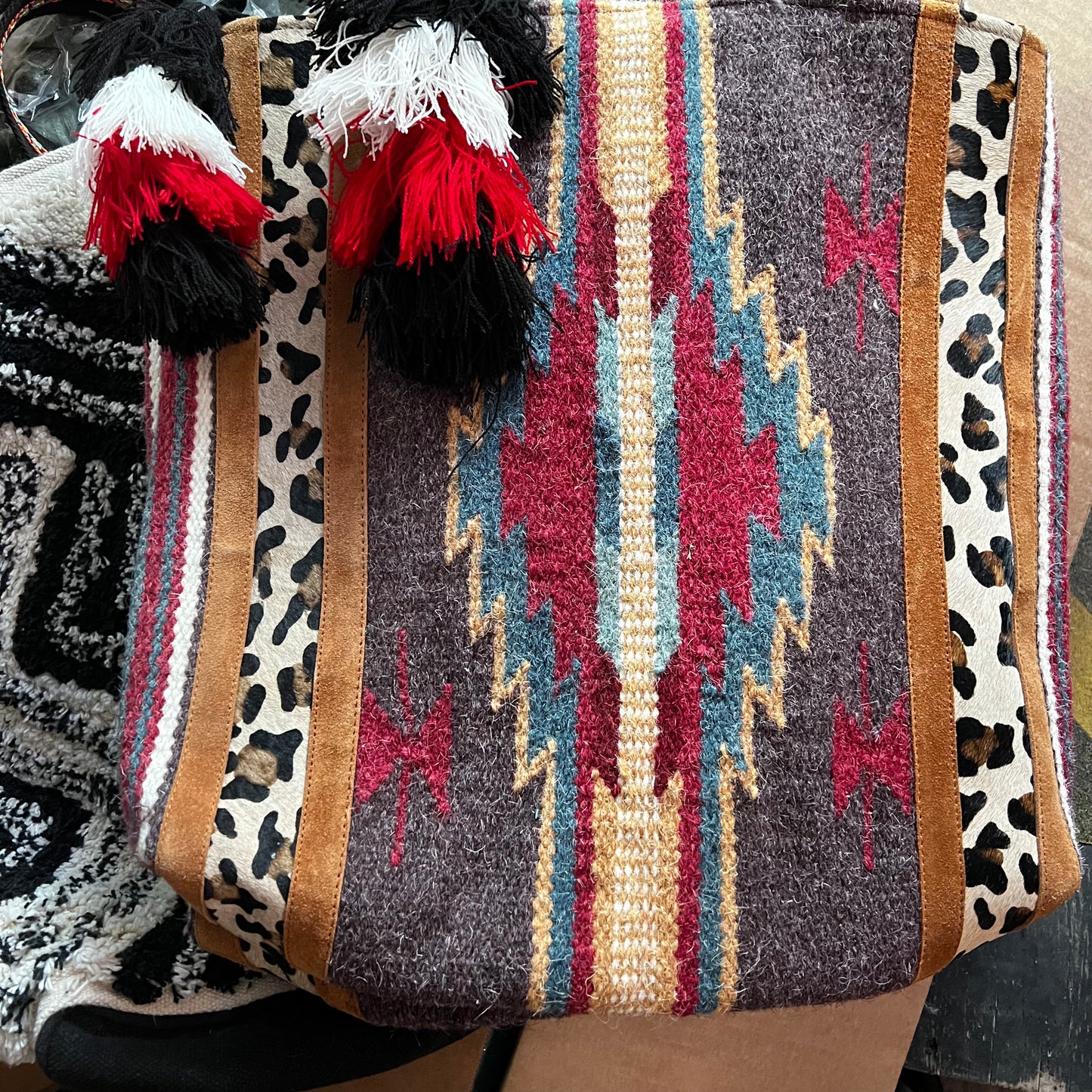 Large Tribal weave tote