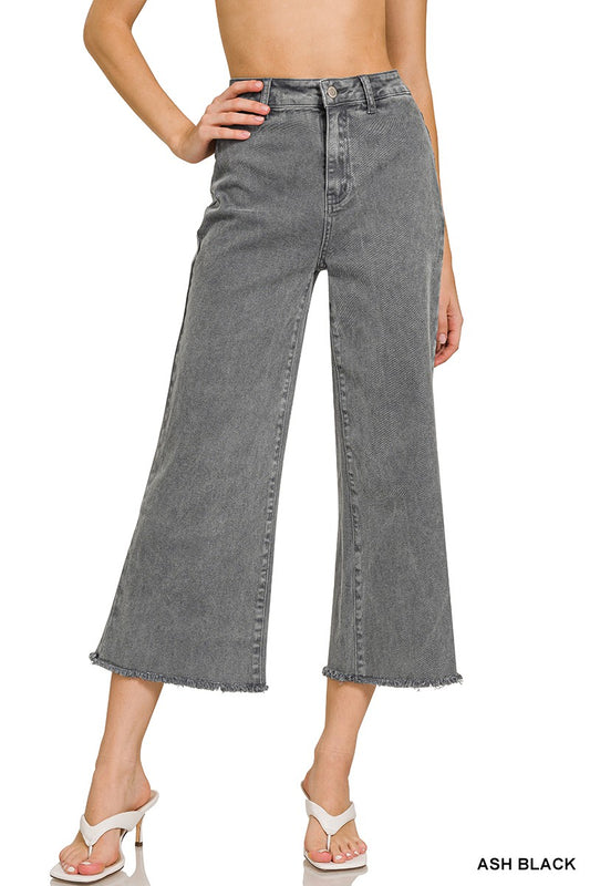 Ash Black Cropped denim