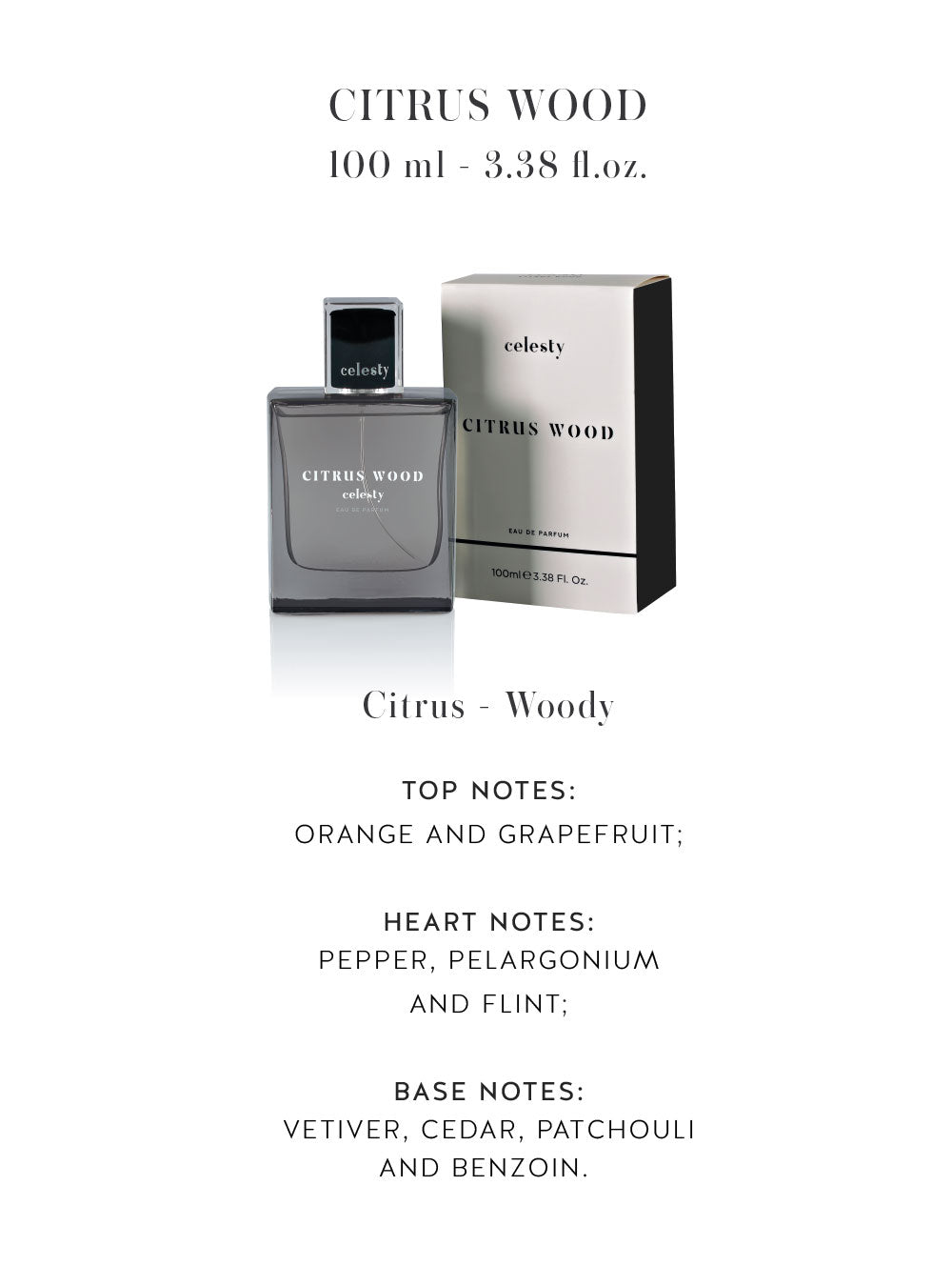 Citrus Wood Cologne EDP - Celesty