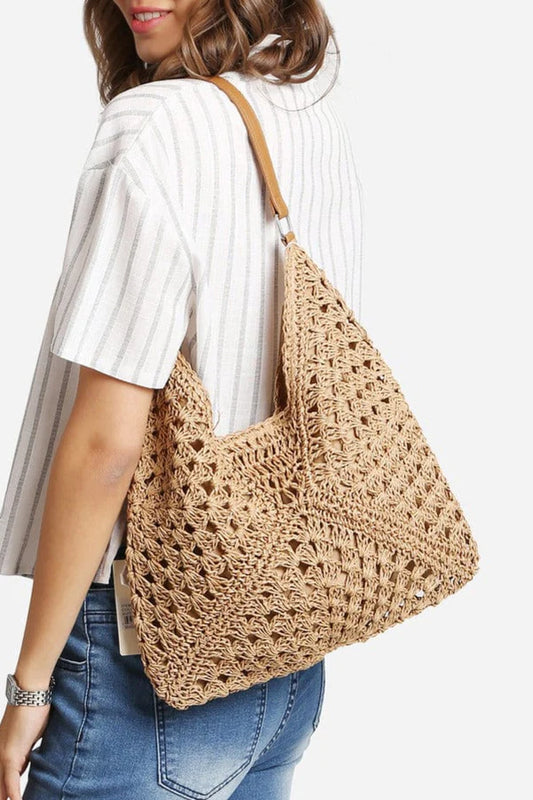 The Daydream Tote Crochet Knit Shoulder Bag – Boho Style