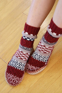 Nordic Print slipper socks