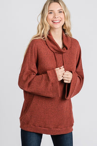 Loose cowl neck pullover