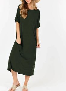 Olive green Maxi dress