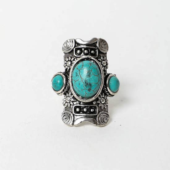 Studs & Stones turquoise ring