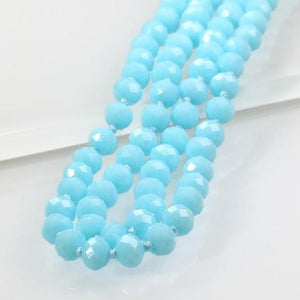 Glass bead necklace 60" & 36"