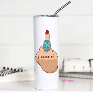 Middle Finger Tall Insulated Travel Cup