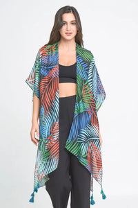 PREORDER: Palm Leaf Print Kimono in Three Colors