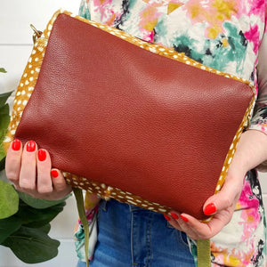 The Noelle Indie hide and leather crossboby